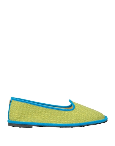 LE REGINE DEL FORTE Loafers Light green Textile fibres