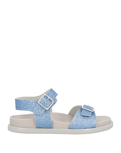 EMPORIO ARMANI Sandalen Hellblau Gewebefasern