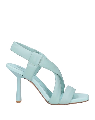 CRIS VERGRÉ Sandals Turquoise Leather