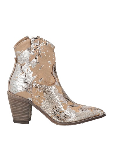 JUST JUICE Ankle boot Beige Leather