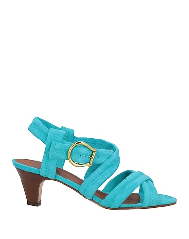 MICHEL VIVIEN Sandals Turquoise Leather