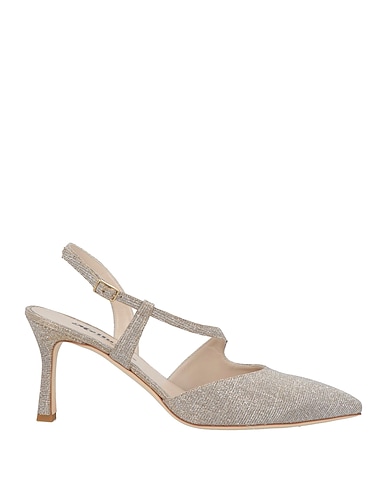 MELLUSO Pump Platinum Textile fibers