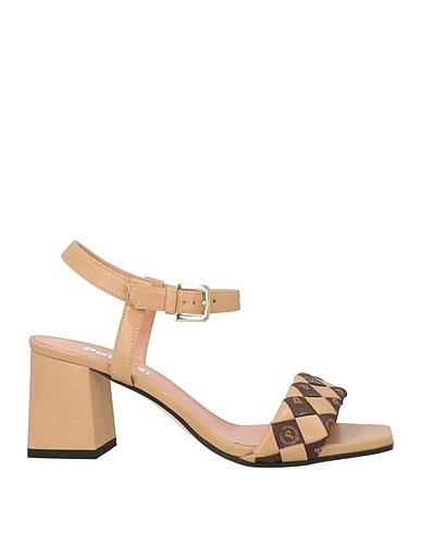 POLLINI Sandals Sand 90% Polyurethane, 10% PVC - Polyvinyl chloride