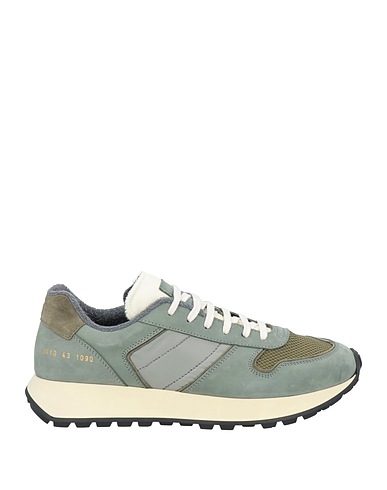 COMMON PROJECTS Sneakers Verde salvia Pelle, Fibre tessili