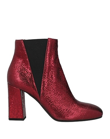 POLLINI Ankle boot Burgundy Leather