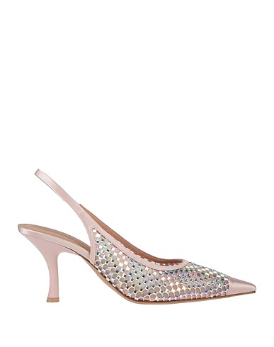 MALONE SOULIERS Pump Light pink Textile fibers