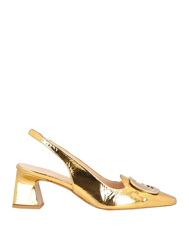 ZINDA Pump Gold Leather