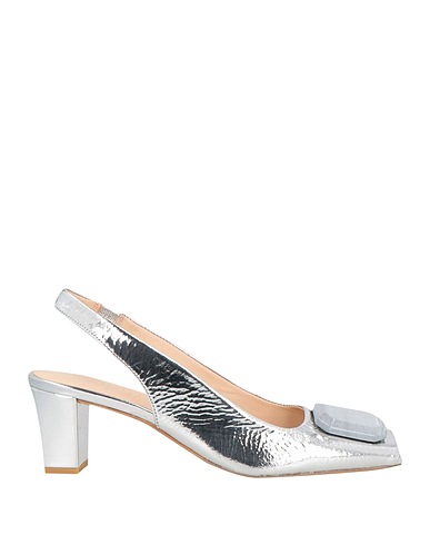 ZINDA Pumps Silber Leder