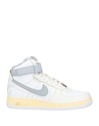 NIKE Sneakers Weiß Leder, Gewebefasern