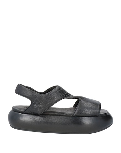 MARSÈLL Sandales Noir Cuir de cerf