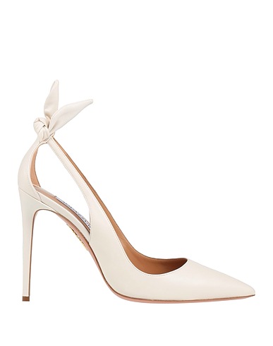 AQUAZZURA CALZATURE Off white Pelle