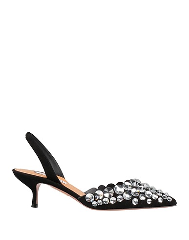 AQUAZZURA Court Black Leather
