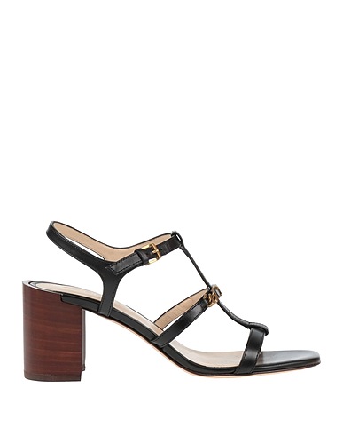 TOD'S Sandals Black Leather