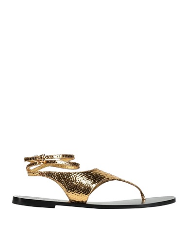 PARIS TEXAS Flip flops Gold Leather