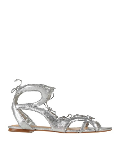 CARRANO Flip flops Silver Leather