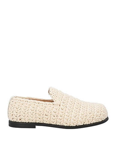 JW ANDERSON Loafers Ivory Textile fibres