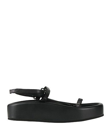 MM6 MAISON MARGIELA Sandals Black Leather