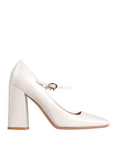 GIANVITO ROSSI Court Ivory Leather