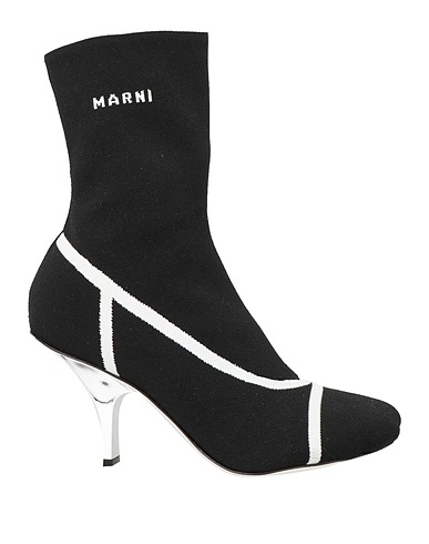 MARNI Ankle boot Black Textile fibers