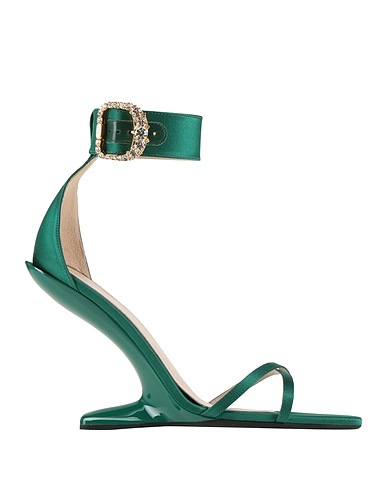N°21 Sandals Green Textile fibers
