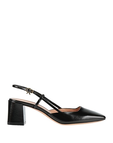 GIANVITO ROSSI Court Black Leather