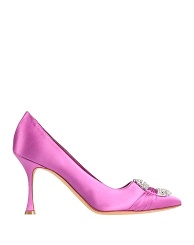MANOLO BLAHNIK Court Purple Textile fibres