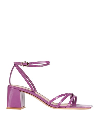GIANVITO ROSSI Sandals Purple Leather