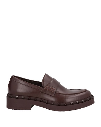 VALENTINO GARAVANI Loafers Chocolate brown Leather