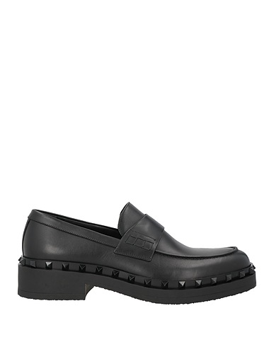 VALENTINO GARAVANI Loafers Black Leather