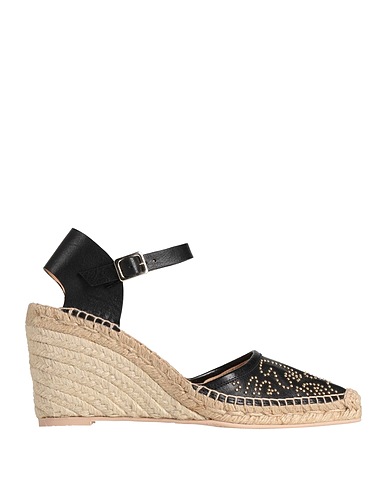 RAS Espadrilles Black Leather