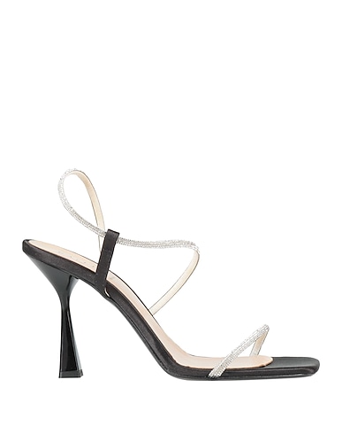 GAëLLE Paris Sandals Black Textile fibres