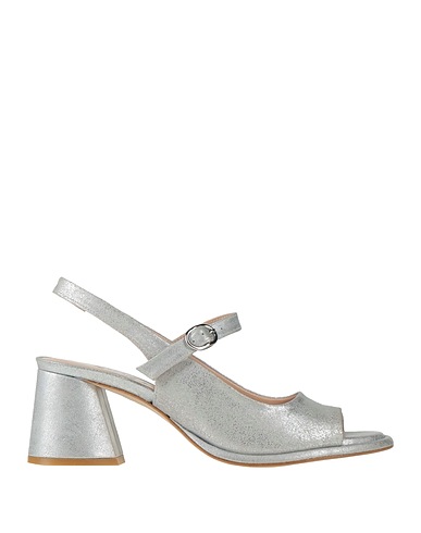 ZINDA Sandals Silver Leather