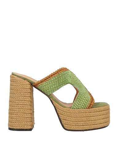 CASTAÑER Espadrilles Sage green Textile fibres