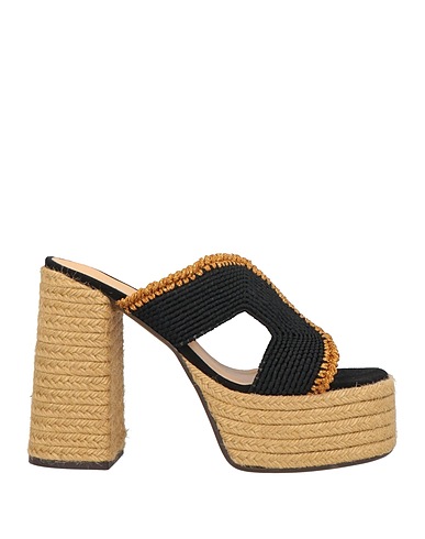 CASTAÑER Espadrilles Black Textile fibers