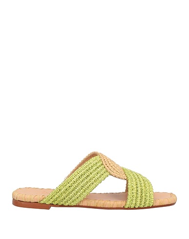CASTAÑER Sandals Green Textile fibres