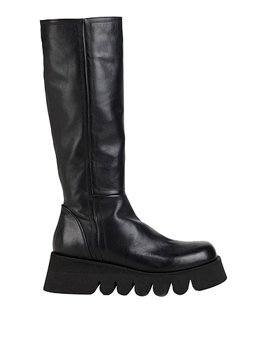 ENTOURAGE Boots Black Leather, Textile fibers