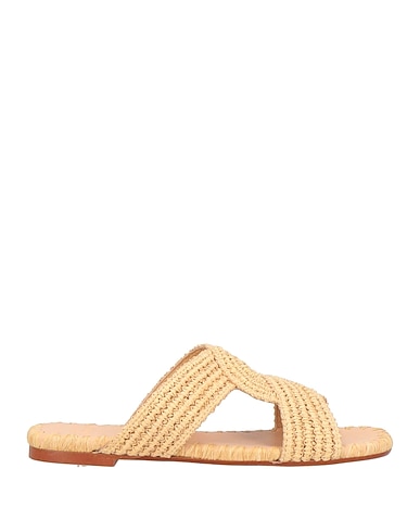 CASTAÑER Sandals Beige Textile fibers