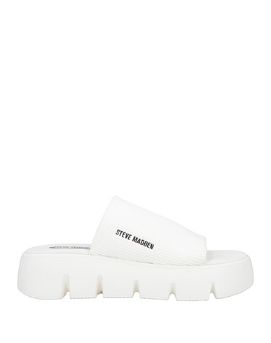 STEVE MADDEN Sandals White Textile fibres