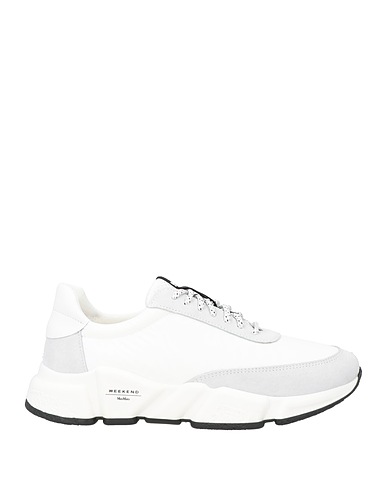 WEEKEND MAX MARA Sneakers White Leather, Textile fibres