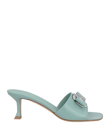 FERRAGAMO Sandals Sage green Lambskin