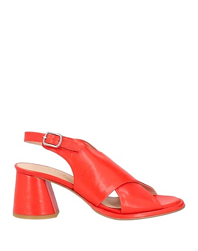 ZINDA Sandalen Rot Leder