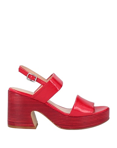 ZINDA Sandals Red Leather