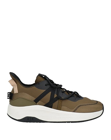 ARMANI EXCHANGE Sneakers Military green 83% Polyamide, 17% Elastane, Polyester