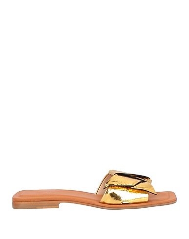 ZINDA Sandals Gold Leather