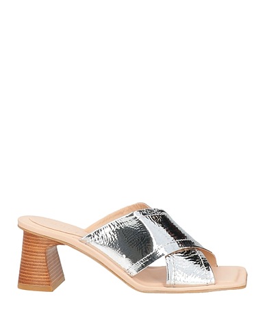 ZINDA Sandals Silver Leather