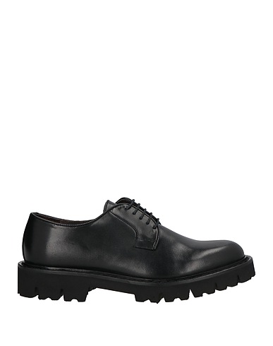 CIRO LENDINI Laced shoes Black Leather