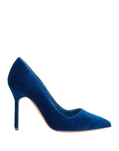 MANOLO BLAHNIK Pump Blue Textile fibers