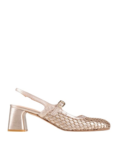 ZINDA Pumps Platin Leder