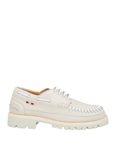 BALLY Laced shoes White Deerskin