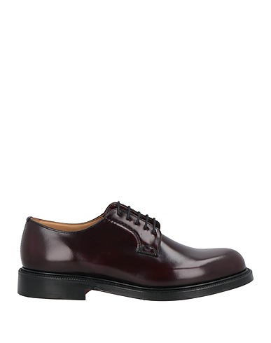 CHURCH'S Laced shoes Burgundy Leather